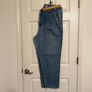 Bill Blass Pleated Mom Jeans VINTAGE High Waist Stonewashed Denim Size 20W